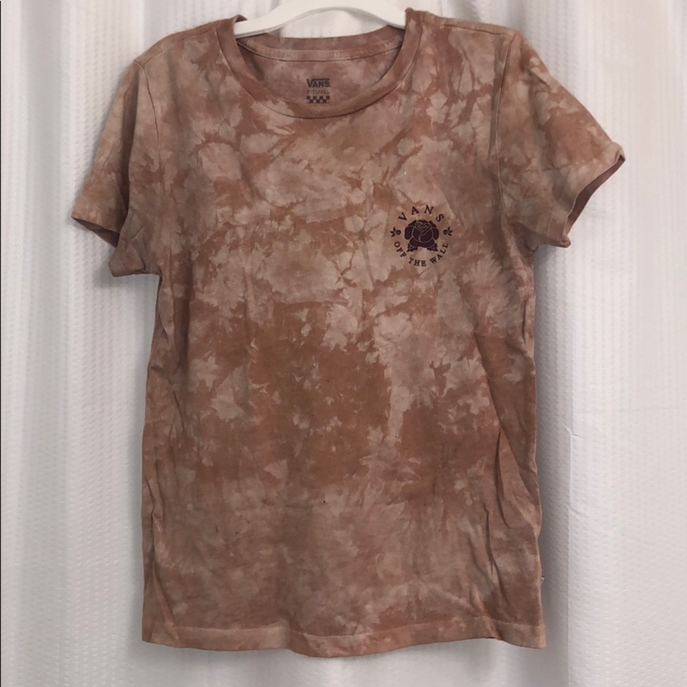 Vans Tan Tie-dye shirt size:XS
